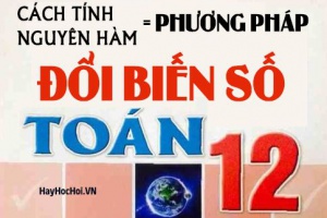 Cách tính nguyên hàm bằng phương pháp đổi biến số và bài tập có lời giải - Toán lớp 12